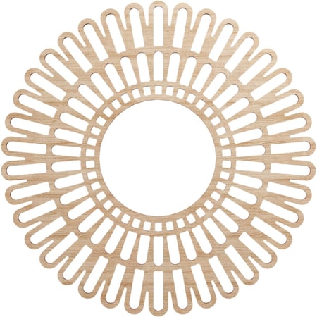 Ekena Millwork Cornelius Wood Fretwork Pierced Ceiling Medallion, Alder, 18"OD x 6 3/4"ID x 3/8"T CMWP18X0375CRAL